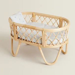 Mesa de cambio de muñecas de ratán para niños, mesa de cambio de mimbre tejida a mano para muñecas, tamaños personalizados en la fábrica de artesanías HNH - Product Image 3