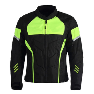 Black Green With White Color Comfortable New Arrival Competitive Price New Adult Wear Motorbike <b>Jackets</b> Wholesale Price - Product Image 4