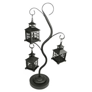 Lanterne décorative en métal avec support élégant pour le salon, le jardin, la terrasse, la décoration d'éclairage de mariage - Product Image 2