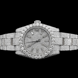 Nueva Joyería Fina para Hombre, de Lujo, en Dos Tonos, con Diamantes Moissanite, Diseño Único, Completamente Cubierta de Piedras, de Acero Inoxidable, Estilo Hip Hop - Product Image 4