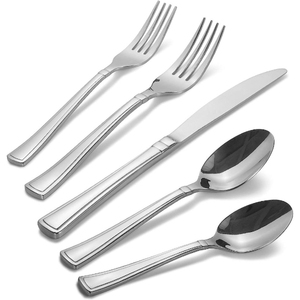 Juego de Cubiertos Minimalistas de Acero Inoxidable con Acabado Espejo, Aptos para Lavavajillas, para Bodas y Cenas - Product Image 5
