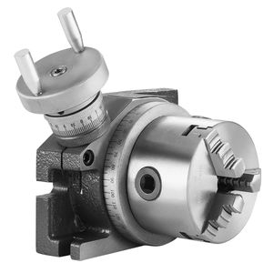 Tavola Rotante di Precisione 4/100 mm per Fresatrice, Design Versatile Orizzontale e Verticale, 3.1/80 mm a 3 Griffe per Vari Lavori Artigianali - Product Image 5