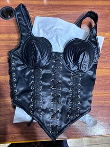 Corsé Moldeador de Satén Negro para Mujer con Cordones Delanteros, Control Firme de Abdomen, Faja Reductora para Uso Diario - Product Image 6