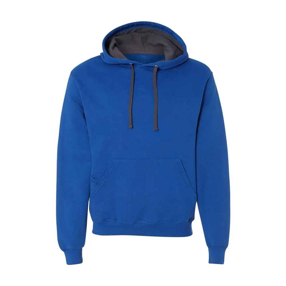 Hoodie katun/poliester polos dalam jumlah besar Sweatshirt Logo kustom hoodie untuk pria