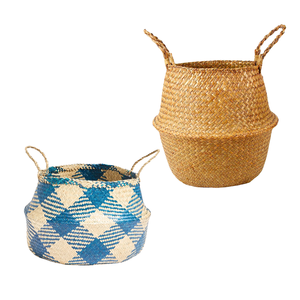 Decorative Handmade Natural Straw Belly <b>Baskets</b> Multi-Purpose Storage <b>Basket</b> for Modern Homes PHU HAO Brand - Product Image 1