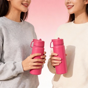 Botol Air Terisolasi Tipis Harga Pabrik, Botol Minum Logam Anti Bocor untuk Rantai Supermarket - Product Image 6