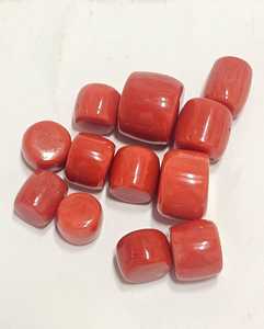 ปะการังสีแดงธรรมชาติจากอิตาลี รูปทรงกระบอก คุณภาพดี สำหรับทำอัญมณี พลอยหลวมสำหรับทำเครื่องประดับ - Product Image 1