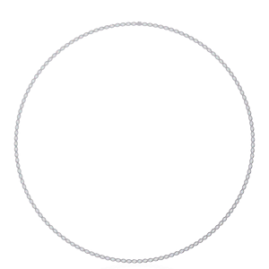 PT950 Platinum Tennis <b>Necklace</b> Featuring East West Oval Cut Lab Grown Diamonds for Elegant Women’s <b>Statement</b> <b>Necklace</b> - Product Image 2