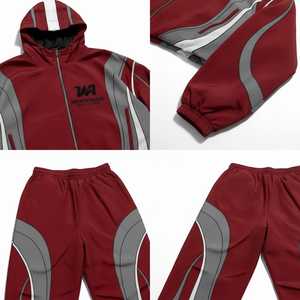 Whiteaura International 2026 - Conjunto Deportivo Cortavientos de Alta Calidad, 2 Piezas, Chaqueta con Cremallera y Pantalones, 100% Nailon, Impermeable, Talla Grande - Product Image 3