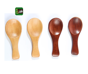 Cuchara de madera grabada con logotipo de madera de acacia, cuchara de madera roja Perfecta para servir sopa, fabricante de utensilios en Vietnam - Product Image 2
