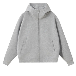 เสื้อฮู้ดดี้ปักโลโก้แบบกำหนดเอง คุณภาพสูง ไม่หดตัว ผ้าฟลีซหนานุ่ม ทรงโอเวอร์ไซส์ ไม่มีเชือกผูก สำหรับผู้ชายและผู้หญิง ปักโลโก้แบบ 3 มิติ - Product Image 5