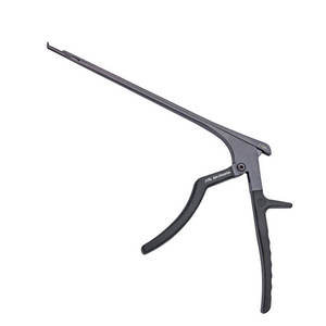 Instrument d'entraînement coudé noir Kerrison Rongeur outil chirurgical de précision de 230mm de long pour usage médical et orthopédique - Product Image 1