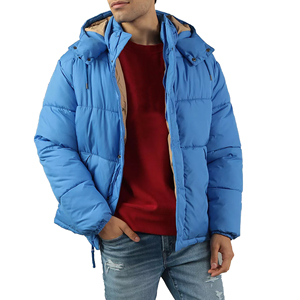 Men's OEM Customized Logo Breathable Zipper Puffer <b>Jacket</b> with Pockets for Winter Outdoor Use - Product Image 6