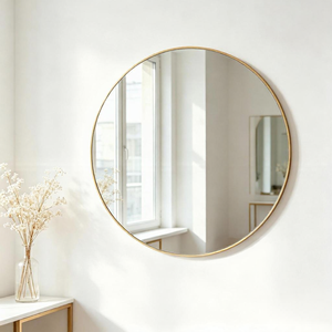 Miroir mural en métal de qualité supérieure, miroir décoratif mural pour la maison, le salon, la chambre à coucher, la salle de bain, l'hôtel et la décoration intérieure - Product Image 6