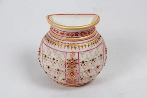 Jarrón de Flores de Porcelana Hueco Hecho a Mano de Estilo Retro, Jarrón Decorativo Tradicional para el Hogar, Bodas y Navidad - Product Image 1