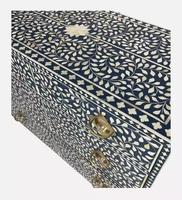Commode de luxe moderne en os de nacre, fabriquée à la main, design durable, artisanat, couleur et taille personnalisables pour la maison et le salon