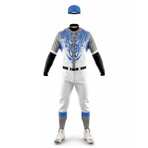 2026 Latest Design Baseball <b>Suit</b> Training Uniform OEM Service Quick Dry Solid Color Sublimated Design Uniform Pattern Plain Kit - Product Image 5