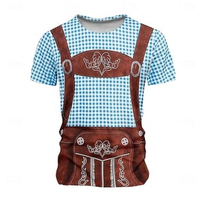 Pantalones cortos bávaros Lederhosen al por mayor, ¡Gran oferta! Disfraz bávaro alemán unisex que incluye pantalones cortos Lederhosen de estilo urbano. - Product Image 4