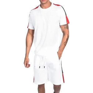 2026 personnalisé fermeture éclair chemises et shorts ensemble 2 pièces sueur court T-shirt été coupe-vent Streetwear Nylon survêtement - Product Image 1