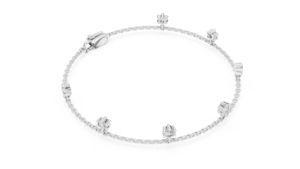 Dangling Diamond Cable <b>Chain</b> Station Bracelet - Product Image 3