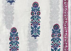Magnifique tissu en coton 100% imprimé à la main avec des motifs de blocs de bois indiens pour la décoration de la maison, les robes, les sacs, impression personnalisée - Product Image 2