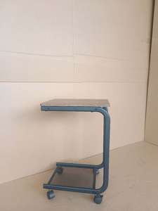 Chariot à roulettes Lumetal en acier léger et durable, meuble de maison portable, étagère en maille à 2 niveaux et roulettes, chariot de bureau - Product Image 6