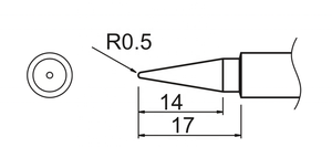 Puntas de soldadura modelo 980-T Serie de puntas de soldadura en varios tamaños y formas Tipos B C D I - Product Image 4