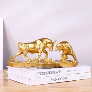 Premium Abstract Iron Sculpture Gravure Printing <b>Gold</b>-Plated Polished Animal Fountain Art Modern Luxury Interior Decor - Product Image 3