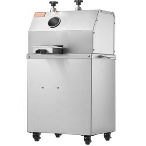 Máquina exprimidora eléctrica de caña de azúcar de 750W 661LBS/H Extractor de jugo comercial de alto rendimiento 3 rodillos de acero inoxidable 2,4 \ "Grande - Product Image 1