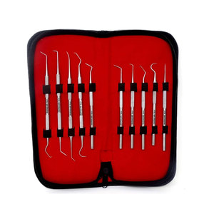 ชุดอุปกรณ์ทำความสะอาดฟันระดับมืออาชีพ ชุดดูแลสุขภาพช่องปาก สำหรับขจัดคราบพลัค หินปูน และคราบหินสะสม  ทำจากสแตนเลสสตีล - Product Image 1