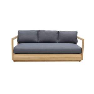 Juego de Muebles de Jardín de Teca Premium de 4 Piezas con Cojines, Estilo Mallorca - Product Image 3