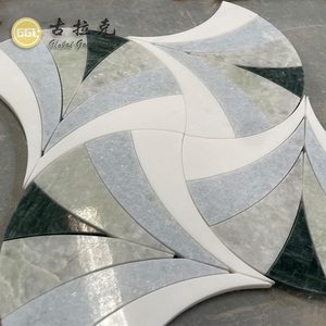Mattonelle Decorative del mosaico di marmo di colore misto delicato per le pareti e i pavimenti interni delle mattonelle del bagno della Lobby - Product Image 2