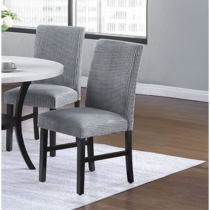 Set di 2 Sedie da Pranzo Moderne in Velluto a Coste con Schienale Confortevole per Cucina e Sala da Pranzo - Product Image 1