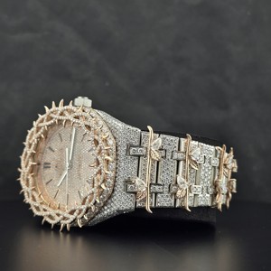 Reloj Mecánico Iced con Bisel de Rodio, Esfera de Cristal, Automático, Estilo Audaz y Lujoso - Product Image 2