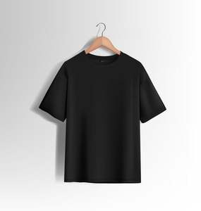 T-shirts pour hommes à manches courtes, col rond, coupe ajustée, tendance, confortables, faible MOQ en stock, t-shirts unis de haute qualité - Product Image 1