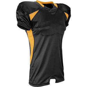 Maillot de football américain blanc et rouge à col en V en mesh, manches courtes, anti-transpiration, coupe athlétique, vêtements de sport pour hommes adultes - Product Image 5