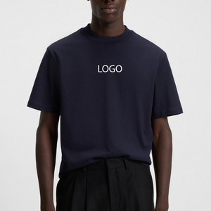 Camiseta Casual de Moda Urbana para Hombre con Diseño de Logotipo Personalizado, Color Sólido, Material de Alta Calidad y Mangas Cortas - Product Image 1