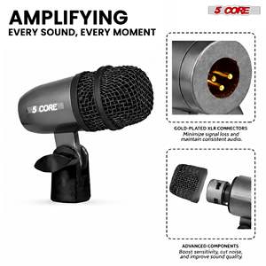 5 Core Tabla Mic Indian Instrument <b>Microphone</b> Set for Bayan Dayan Dholak Mic for Studio <b>Stage</b> Temple - Product Image 6