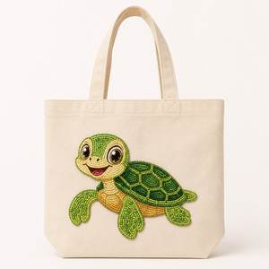 Sac fourre-tout tendance fait main avec broderie perlée pour femme, accessoires de mode décontractés - Product Image 6