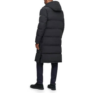 Veste parka à capuche extra longue en tissu, manteau d'hiver chaud et isolé, vêtement d'extérieur décontracté pour temps froid, veste à capuche épaisse et superposée - Product Image 4