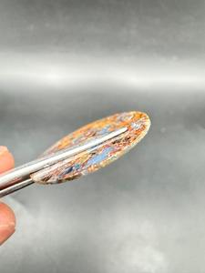 Esfera de Reloj de Pietersite con Corte Plano, Clásica, Elegante, Vintage, de Lujo, 28.5mm de Diámetro, 1mm de Grosor, 2mm de Orificio Central, Modelo 1823W - Product Image 3