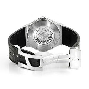 Montre à quartz en acier inoxydable avec finition miroir, sertie de moissanite, style hip-hop, bracelet de 20 mm, cadran en verre - Product Image 4