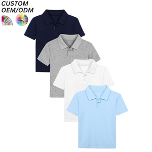 Conjuntos de Ropa Casual de Verano para Niños, de Secado Rápido y Transpirables, con Cierre de Pullover, de Poliéster/Algodón, Camiseta Polo y Pantalones Cortos para Niños y Niñas - Product Image 6