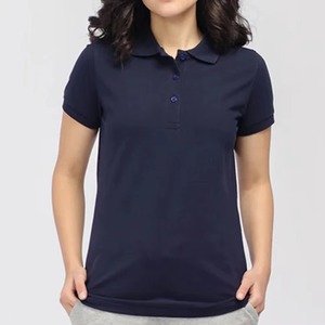 เสื้อเชิ้ตผู้หญิงปักลายตามสั่งขายส่ง ผ้าฝ้าย 100% แห้งเร็ว แขนสั้น คอปก ระบายอากาศได้ดี เหมาะสำหรับกอล์ฟ เทนนิส และทำงาน - Product Image 1