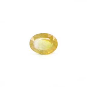 3.9 Carat Oval Cut Yellow Sapphire Loose Gemstone for Fine Jewelry - Product Image 1