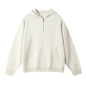 Pull-over sportif unisexe en gros d'usine 14GG, sweats à capuche tricotés personnalisés pour hommes - Product Image 2