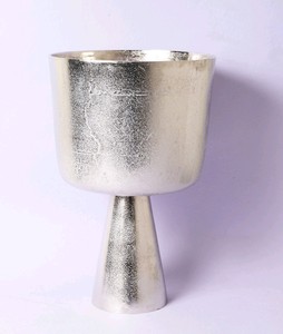 Bol de service en acier inoxydable poli de haute qualité, tendance, avec une touche argentée, pour la cuisine et la décoration de table - Product Image 6