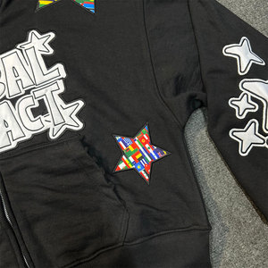 Sweat à capuche pour homme 100% coton, impression personnalisée du logo, streetwear, marque de haute qualité, respirant, faible MOQ - Product Image 6