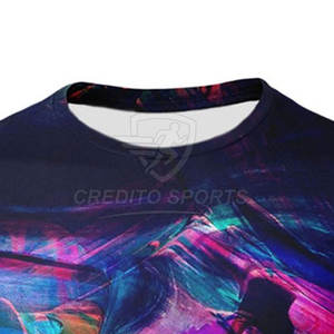 T-shirts de sublimation 100 % polyester toucher doux, coutures durables, vêtements, nouvelle collection 2026, T-shirts de sublimation pour hommes - Product Image 4