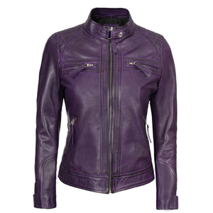 Wholesale Price Women Leather Jacket New Design Top Quality Light Weight Fashion Leather Jacket for Women - Product Image 2